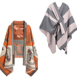 3157 Scarf For Women Pashmina Shawl Wrap & Soft Open/cross Front Poncho